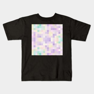 Mosaic of Diamond Unicorn Dots Pattern Kids T-Shirt